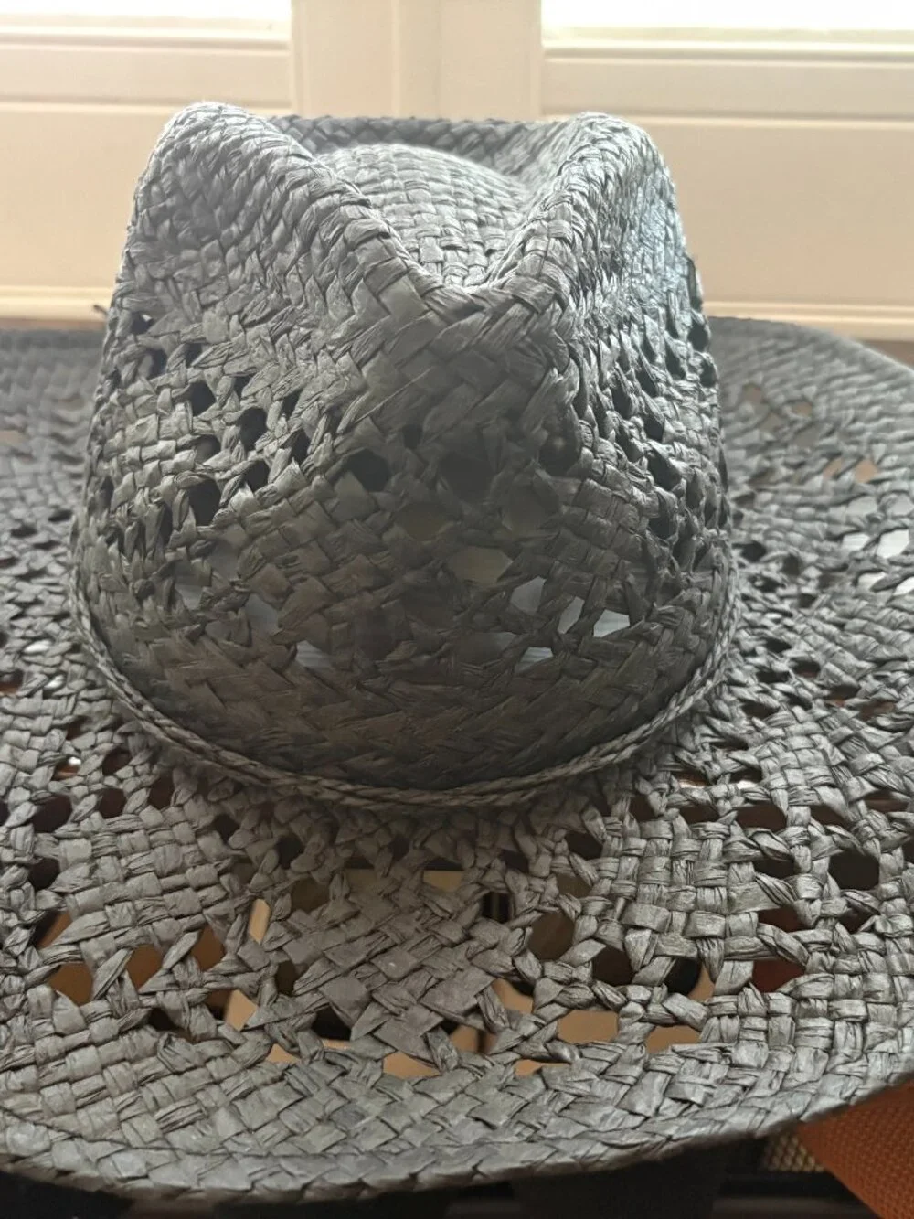 🛍️ Wild Fable Black Open Weave Paper Straw Cowboy Western Hat
